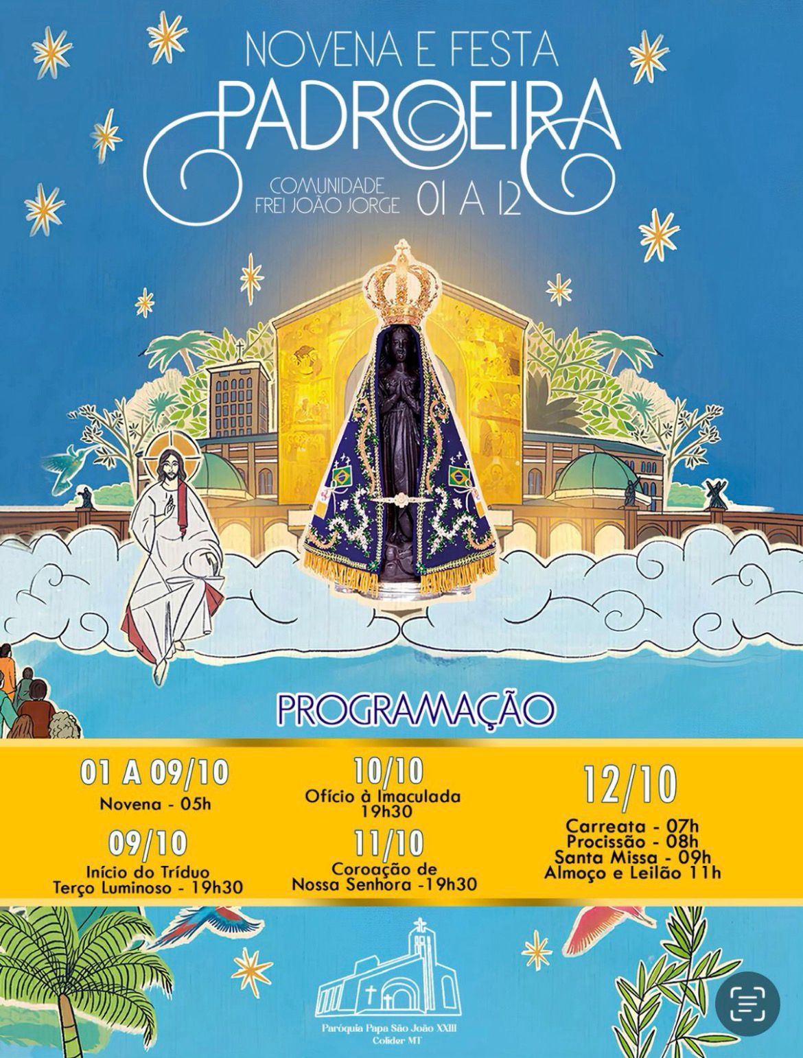 NOVENA E FESTA DA PADROEIRA COMUNIDADE FREI JOÃO JORGE