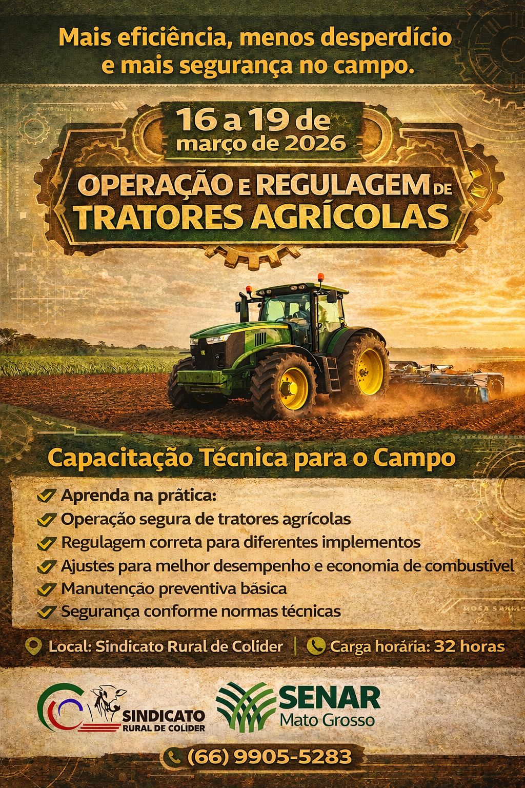 Operação e Regulagem de Tratores Agrícolas