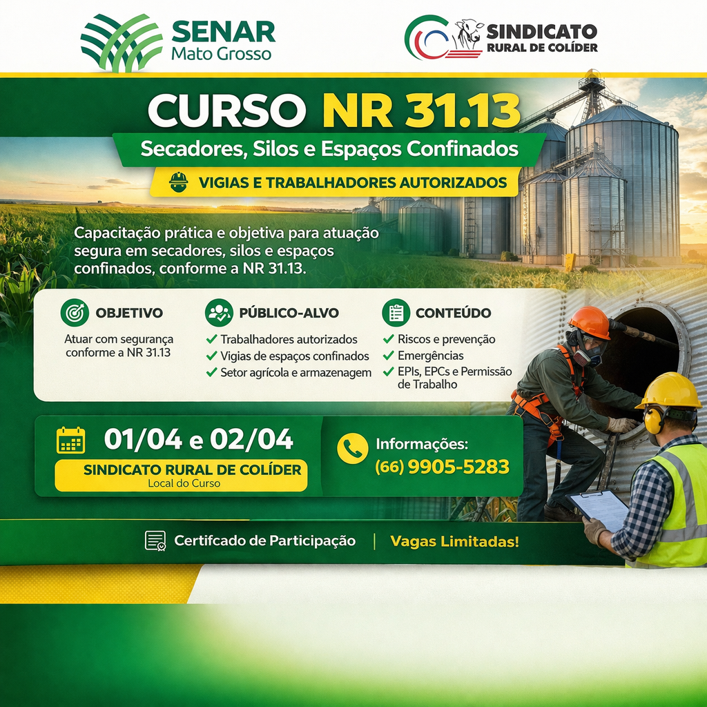 NR 31.13 – Secadores, Silos e Espaços Confinados – Vigias e Trabalhadores Autorizados