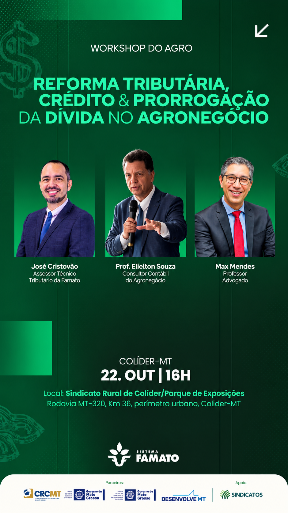  Workshop do Agro – Reforma Tributária, Crédito e Prorrogação da Dívida no Agronegócio